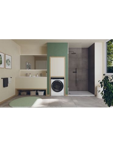 Candy BWS 6106B8-S uscătoare pentru mașini de spălat De sine stătător Încărcare frontală Negru, Alb D