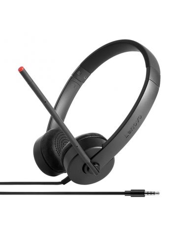 Lenovo Stereo Analog Căști Prin cablu Bandă de fixare pe cap Birou Call center Negru - Tik.ro