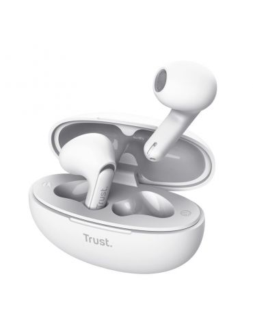 Trust Yavi Căști True Wireless Stereo (TWS) În ureche Apeluri Muzică USB tip-C Bluetooth Alb - Tik.ro