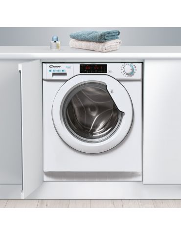 Candy Smart Inverter CBW 48TWME-S mașini de spălat Încărcare frontală 8 kilograme 1400 RPM Alb