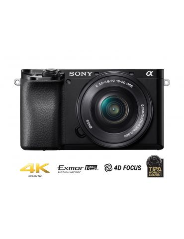 Sony α 6100 MILC 24,2 MP CMOS 6000 x 40000 Pixel Negru