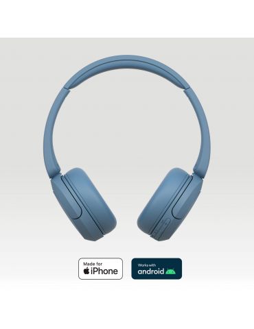 Sony WH-CH520 Căști Fără fir Bandă de fixare pe cap Apeluri Muzică USB tip-C Bluetooth Albastru