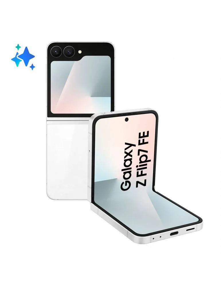 Mobile Phones Samsung Galaxy Z Flip7 FE 17 cm (6.7") 5G 8 Giga Bites 128 Giga Bites 4000 mAh Alb