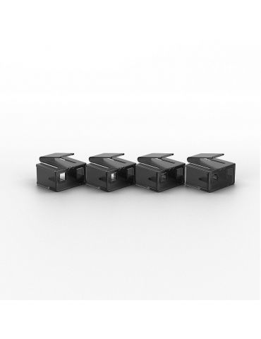 Lindy 40470 cheie port Dispozitiv blocare port + cheie RJ-45 Negru Acrilonitril-butadien-stiren (ABS)