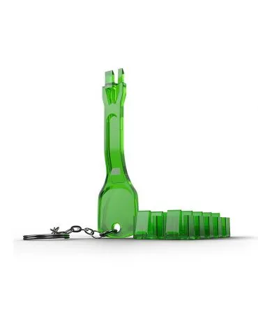 Lindy 40472 cheie port Dispozitiv blocare port + cheie RJ-45 Verde Acrilonitril-butadien-stiren (ABS) - Tik.ro