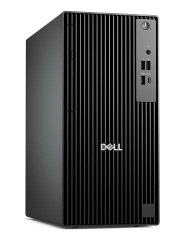 DELL Pro QCT1250 Intel Core Ultra 5 235 8 Giga Bites DDR5-SDRAM 512 Giga Bites SSD Windows 11 Pro Tower PC-ul Negru