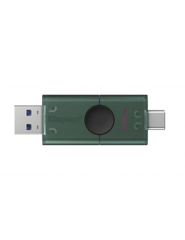 Kingston Technology DataTraveler DuoG2 memorii flash USB 128 Giga Bites USB Type-A   USB Type-C 3.2 Gen 1 (3.1 Gen 1) Negru,