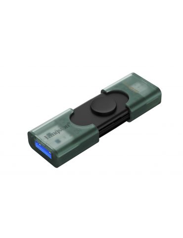 Kingston Technology DataTraveler DuoG2 memorii flash USB 128 Giga Bites USB Type-A   USB Type-C 3.2 Gen 1 (3.1 Gen 1) Negru,