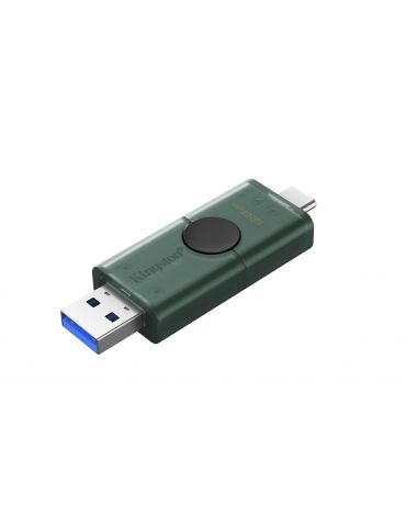 Kingston Technology DataTraveler DuoG2 memorii flash USB 128 Giga Bites USB Type-A   USB Type-C 3.2 Gen 1 (3.1 Gen 1) Negru,