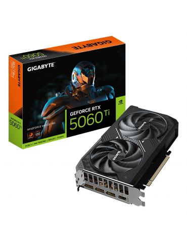 GIGABYTE GeForce RTX 5060 Ti WINDFORCE MAX OC 16G NVIDIA 16 Giga Bites GDDR7 - Tik.ro