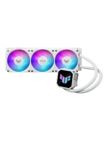 ASUS TUF Gaming LC III 360 ARGB White Edition Carcasă calculator Răcire lichidă all-in-one 12 cm Alb