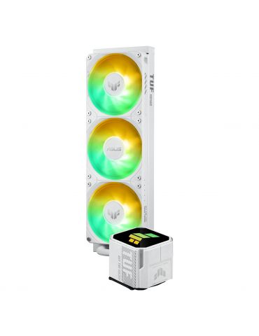 ASUS TUF Gaming LC III 360 ARGB White Edition Carcasă calculator Răcire lichidă all-in-one 12 cm Alb