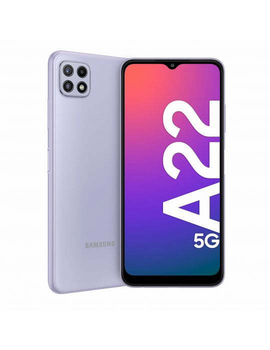Samsung Galaxy A22 5G SM-A226B 16,8 cm (6.6") Dual SIM USB tip-C 4 Giga Bites 64 Giga Bites 5000 mAh Violet Samsung - 2