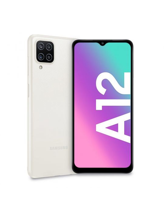 Samsung Galaxy A12 SM-A127FZWKEUE smartphone 16,5 cm (6.5") Dual SIM 4G USB tip-C 4 Giga Bites 128 Giga Bites 5000 mAh Alb Samsu