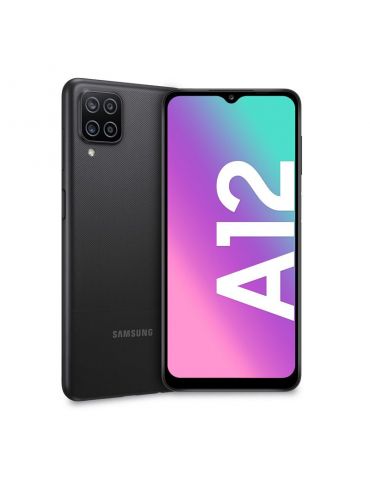 Samsung Galaxy A12 SM-A127FZKKEUE smartphone 16,5 cm (6.5") Dual SIM 4G USB tip-C 4 Giga Bites 128 Giga Bites 5000 mAh Negru Sam
