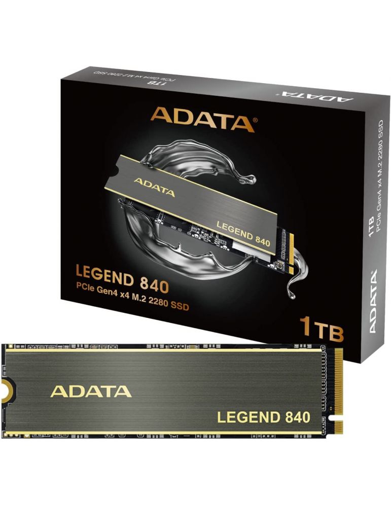 Sample ssd adata legend 840 1 tb m.2 pcie gen4.0 x4 3d tlc nand r/w: 5000/4750 mb/s s_aleg-840-1tcs