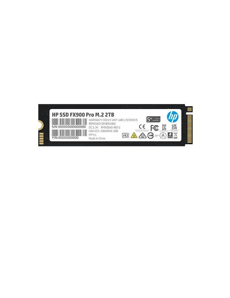 Ssd hp fx900 2tb m.2 pcie gen3.0 x4 3d nand r/w: 3150/2600 mb/s 4a3u1aaabb