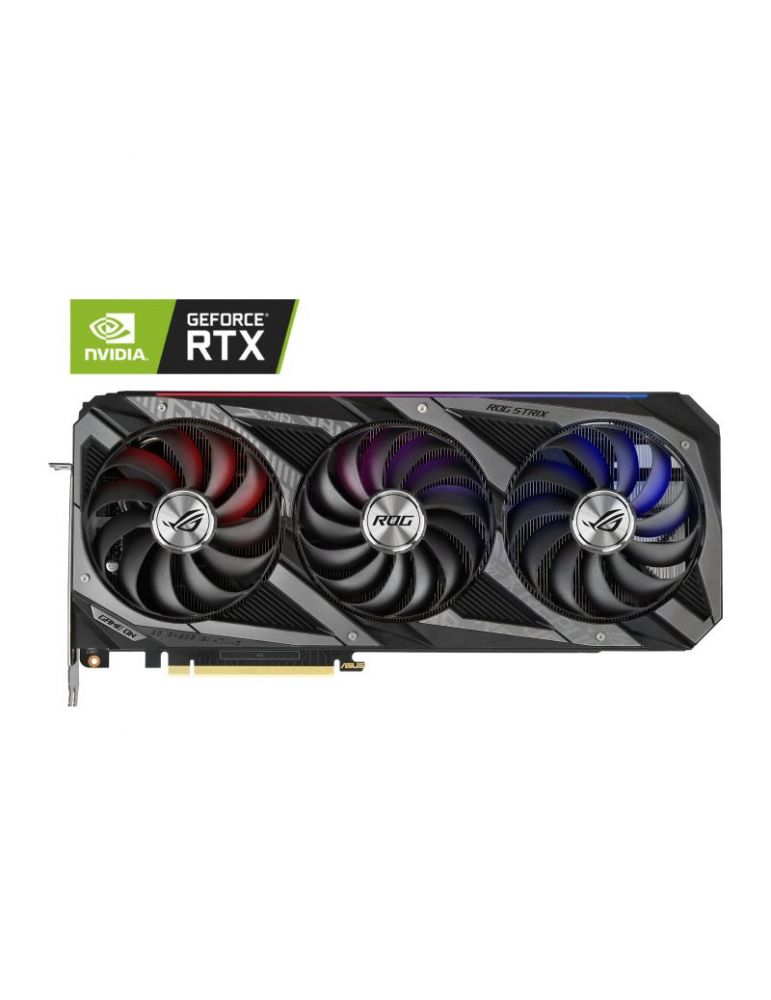 Placa video asus rog strix geforce rtx 3090 oc 24 gb gddr6x 384 biti pci express 4.0 x 16 hdmi x 2 displayport x 3 sistem rac