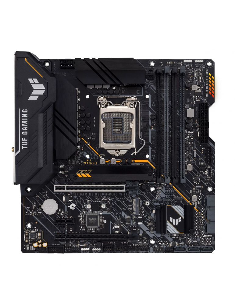 Placa de baza asus tuf gam b560m-plus wifi skt lga 1200 matx amd b560 4 x ddr4 max. 128 gb 6 x sata 2 x m.2 7.1 tuf gam b560m