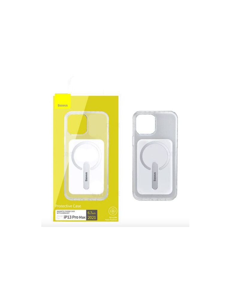 Husa smartphone baseus magnetic pentru iphone 13 pro material tpu suporta incarcare magnetica contine suport de telefon tip b