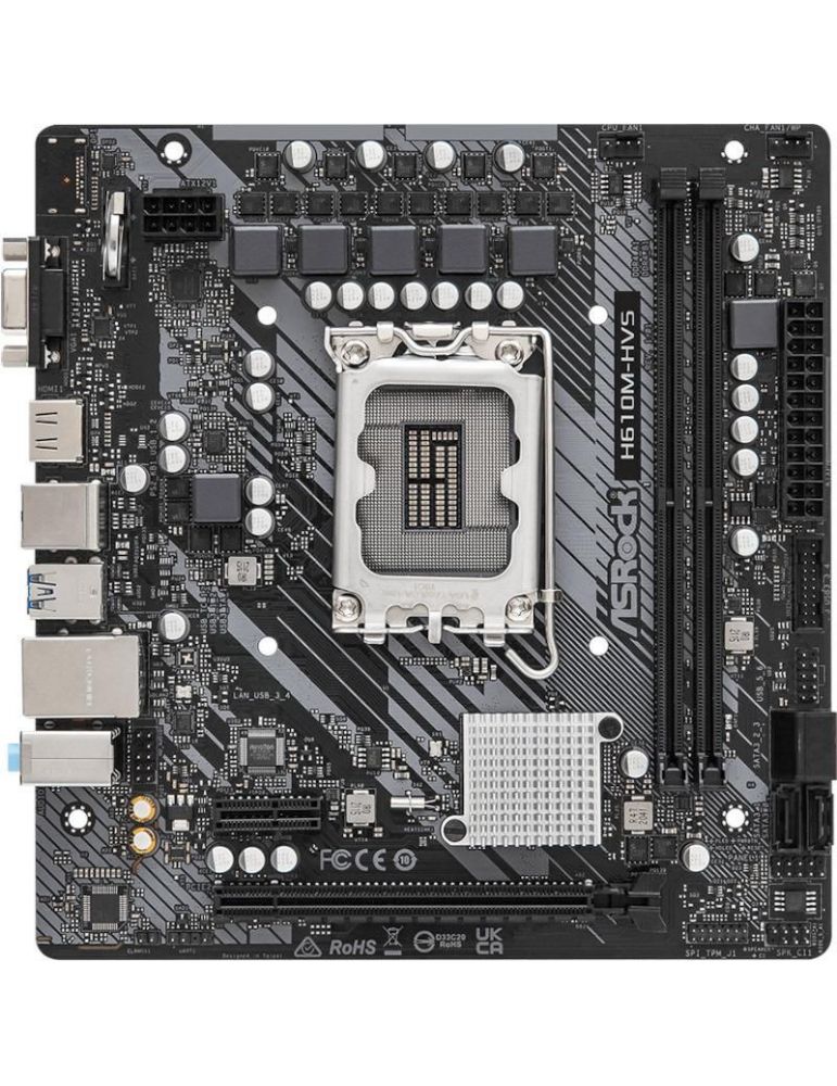 Mb asrock h610m-hvs d4 lga 1700 h610m-hvs (nu)