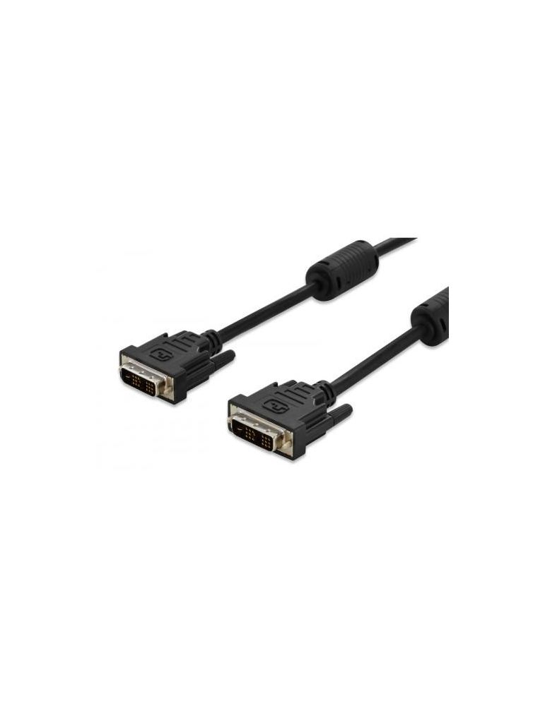 Digitus dvi-d cable m/m 18+1 5.0m bulk dvi-d 18+1 m to dvi-d 18+1 m single link black ak-320100-050-s (timbru verde 0.8 lei)