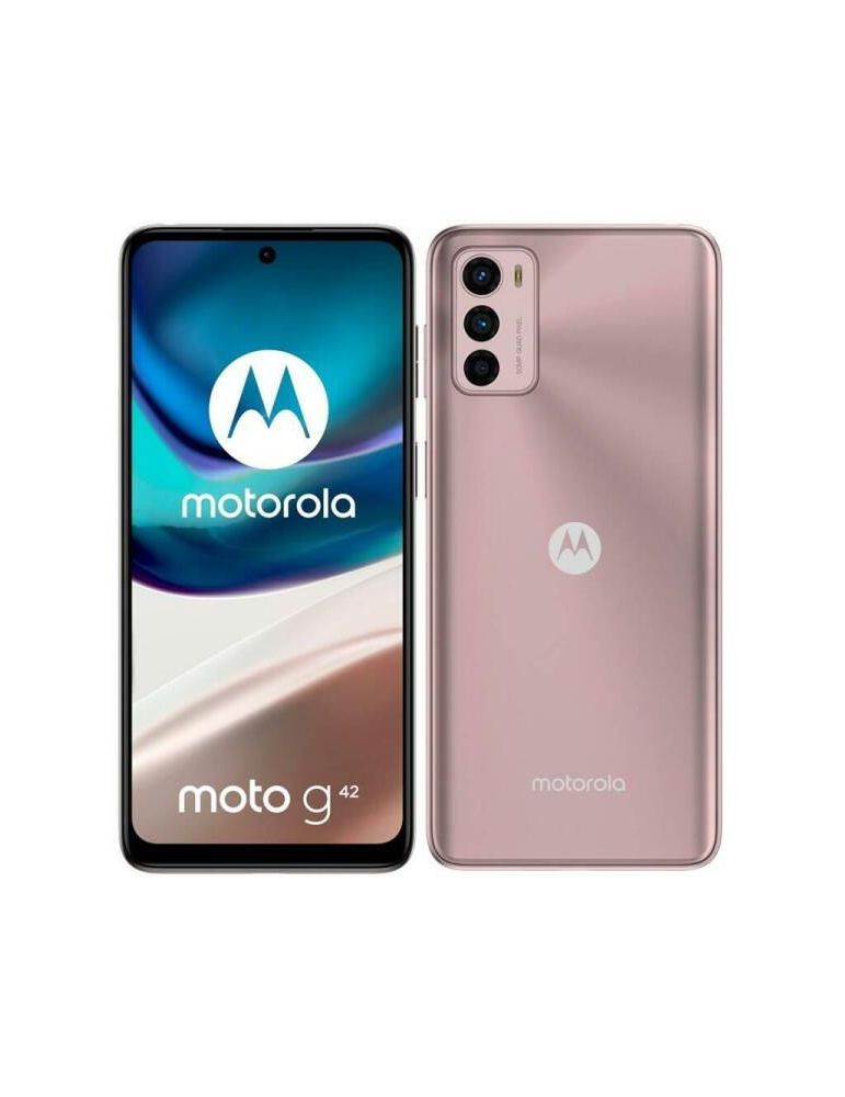 Smartphone motorola moto g42 oled dual sim 128/4gb 5000 mah metallic rose pau00019pl (timbru verde 0.55 lei)