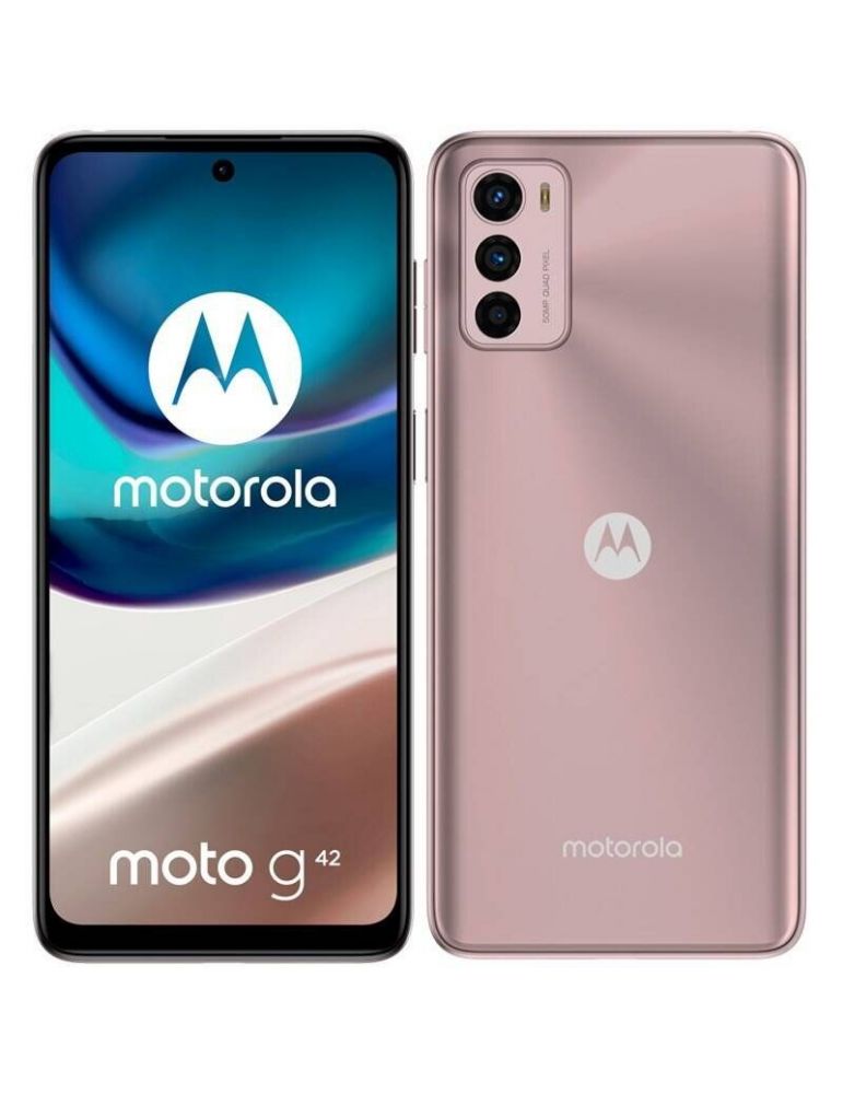 Smartphone motorola moto g42 oled dual sim 64/4gb 5000 mah metallic rose pau00009pl (timbru verde 0.55 lei)