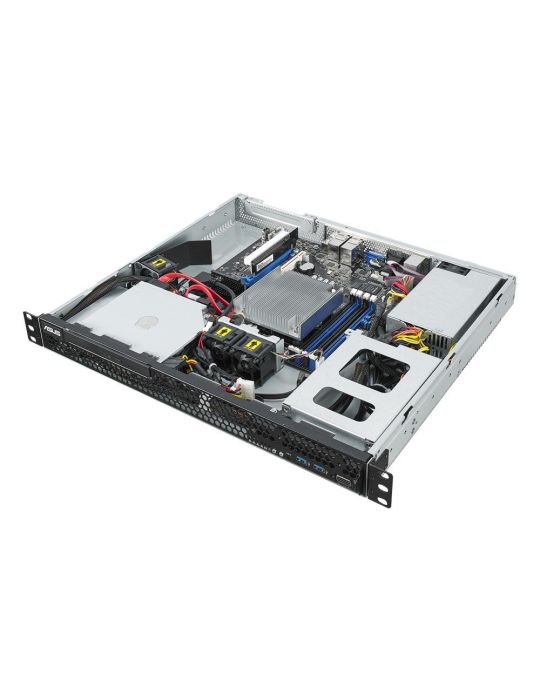 ASUS RS100-E10-PI2 Intel C242 LGA 1150 (Mufă H4) Cabinet metalic (1U) Negru, Metalic Asus - 1