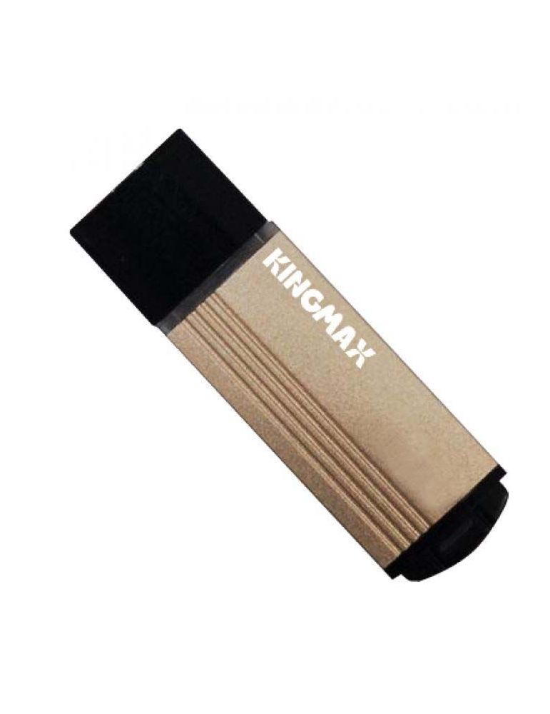 Memorie usb 3.0 kingmax 64 gb cu capac carcasa aluminiu negru / auriu km-mb03-64gb/y (timbru verde 0.03 lei)