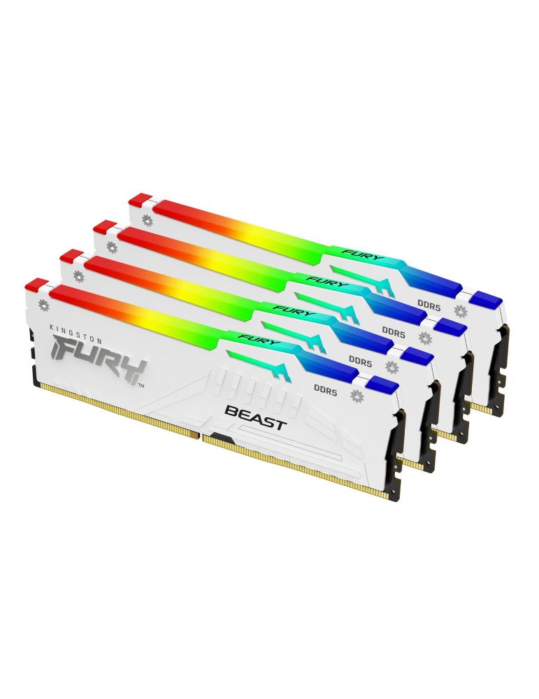 Kingston Technology FURY Beast RGB module de memorie 64 Giga Bites 4 x 16 Giga Bites DDR5 5200 MT/s