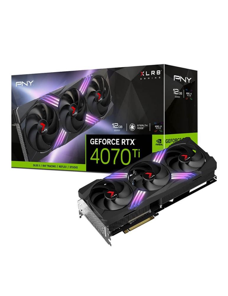 Vga pny geforce rtx 4070 ti 12gb xlr8 vcg4070t12tfxxpb1