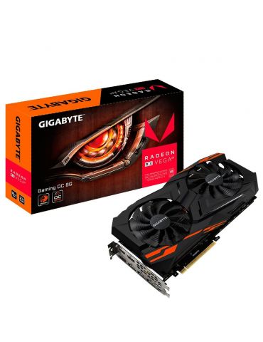Gigabyte video card amd radeon rx vega 64 oc gaming 8gb 2048-bit hbm2 boost: 1560 mhz / base: 1276 mhz 8 pin+8 pin 3xhdmi 3xdp g