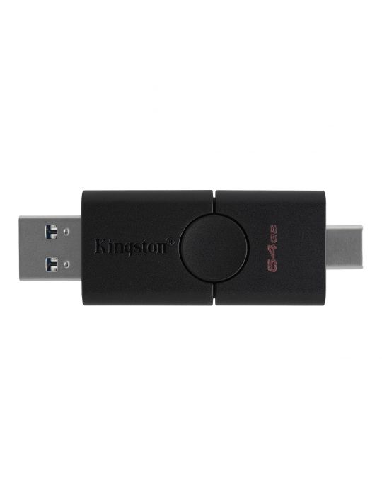 Kingston Technology DataTraveler Duo memorii flash USB 64 Giga Bites USB Type-A   USB Type-C 3.2 Gen 1 (3.1 Gen 1) Negru