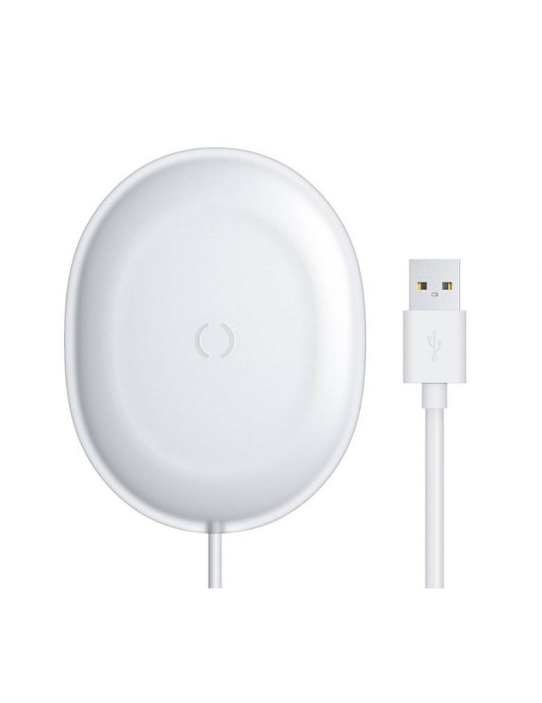 Incarcator wireless baseus jelly qi 15w compatibilitate smartphones si airpods cablu type-c la usb inclus alb wxgd-02 (includ