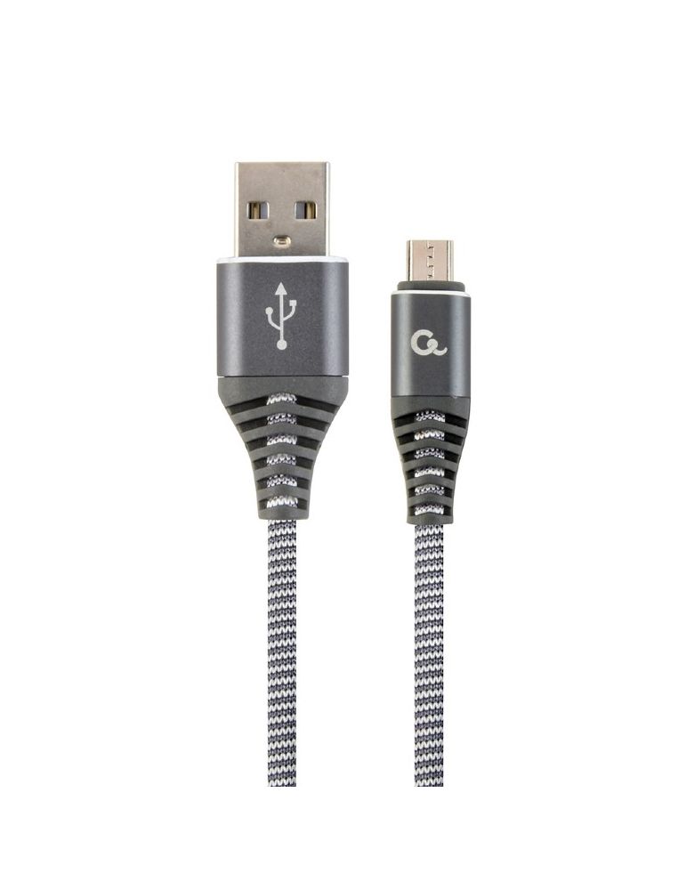 Storage & Data Transfer Cables Gembird cc-usb2b-ammbm-2m-wb2 gembird premium cotton braided micro-usb charging and data