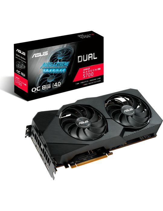 ASUS Dual -RX5700XT-O8G-EVO plăci video AMD Radeon RX 5700 XT 8 Giga Bites GDDR6 Asus - 1