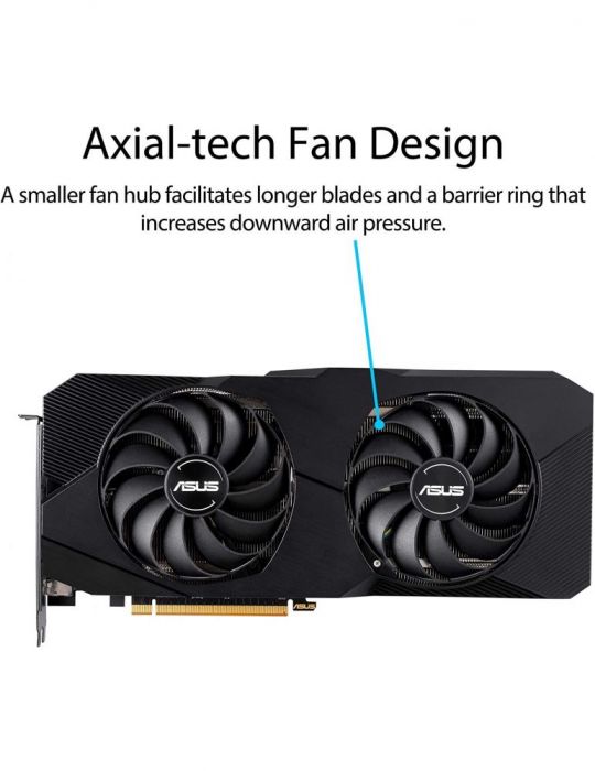 ASUS Dual -RX5700XT-O8G-EVO plăci video AMD Radeon RX 5700 XT 8 Giga Bites GDDR6 Asus - 10