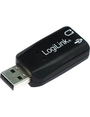 Placa de sunet logilink extern 5.1 interfata usb 2.0 conectori 3.5 mm jack ua0053 (include tv 0.18lei) Logilink - 1 - Tik.ro