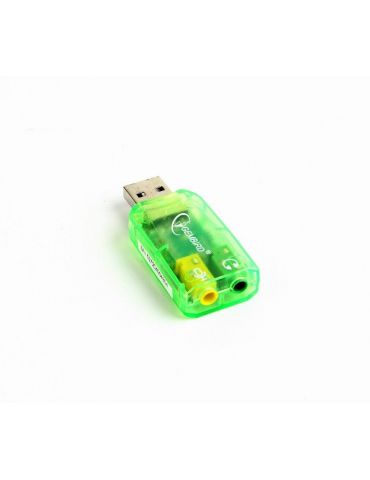 Placa de sunet gembird extern interfata usb conectori 3.5 mm jack sc-usb-01 Gembird - 1 - Tik.ro