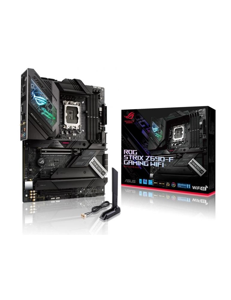 Placa de baza asus strix z690-f gaming-wifi skt lga 1700 atx intel z690 4 x ddr5 max. 128 gb 6 x sata 4 x m.2 7.1 strix z690-f g