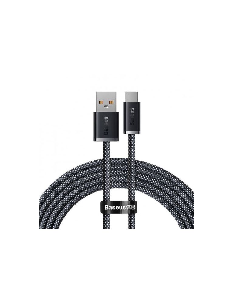 Baseus Cablu alimentare si date baseus dynamic fast charging data cable pt. smartphone usb (t) la usb type-c (t) 100w braided 2m gri