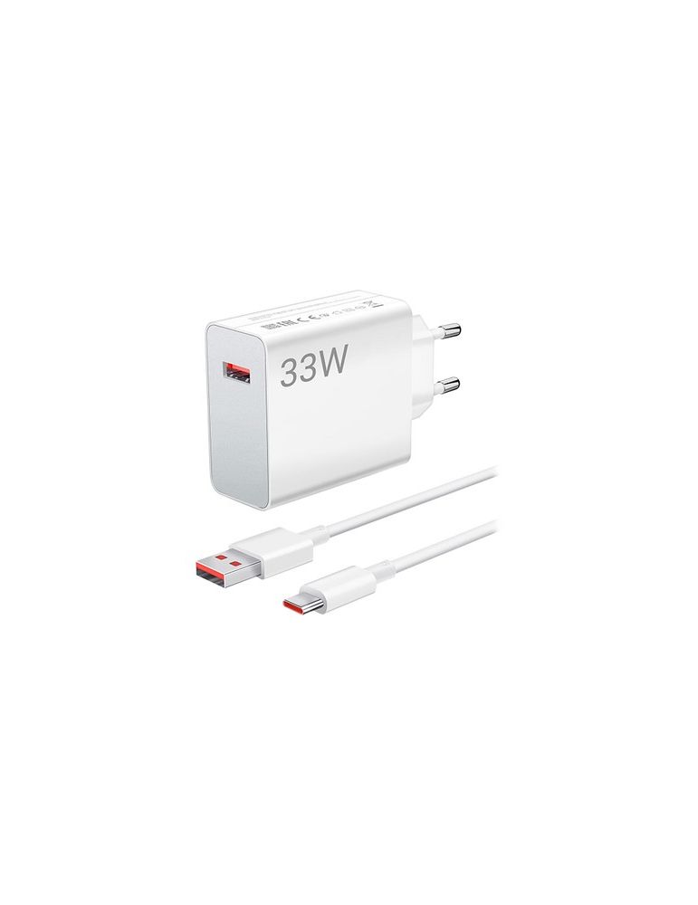 Incarcator de retea 33w charging combo (type a) + usb-c cable xia33wchcousbc (timbru verde 0.18 lei)