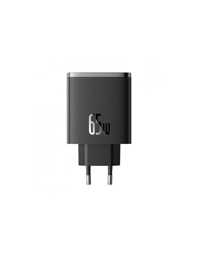 Baseus Incarcator retea baseus cube pro quick charge 65w 2 x usb type-c output 5v/3a 1 x usb negru p10152301113-00 (timbru verde 0.1