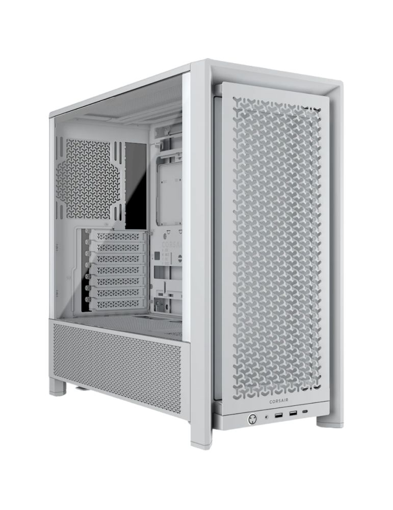 Carcasa corsair 4000d modular mid tower alb tempered glass sloturi