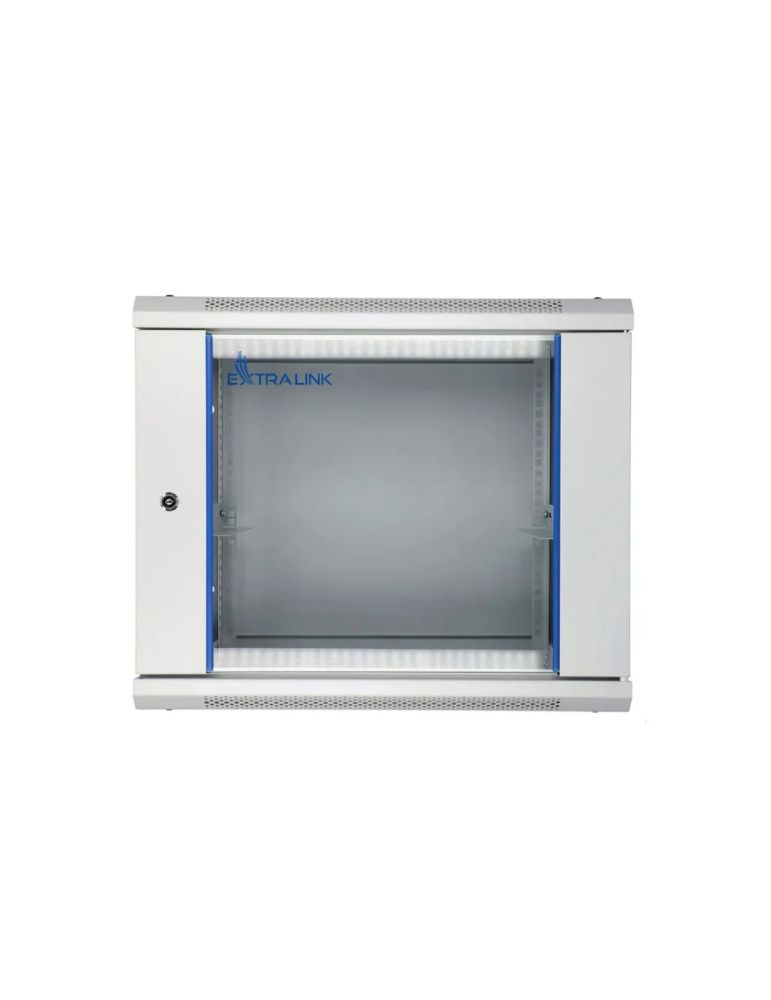 Extralink ex.8581 9u 600x600 wall-mounted rackmount cabinet grey ex.8581