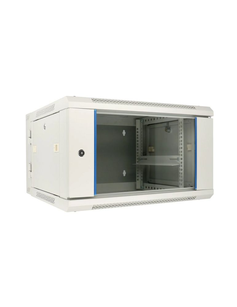 Extralink 6u 600x600 azh wall-mounted rackmount cabinet swing type gray ex.12936
