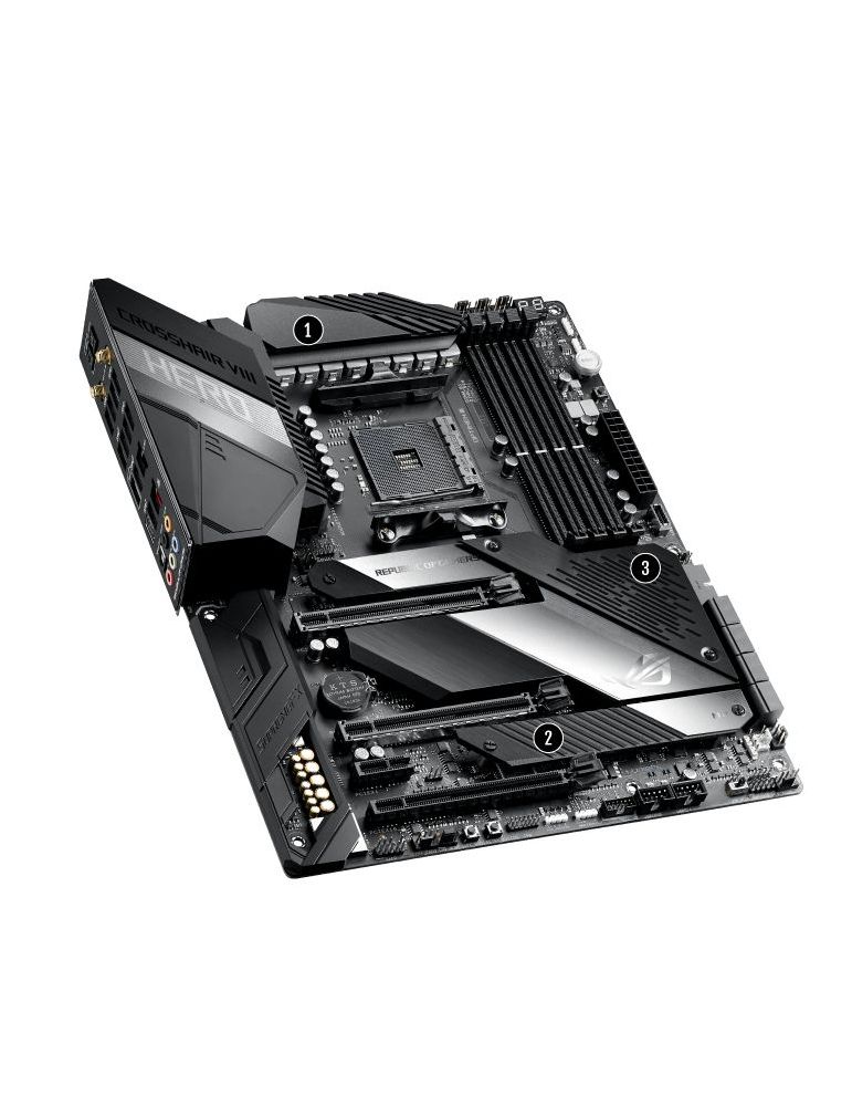 ASUS ROG Crosshair VIII Hero AMD X570 Mufă AM4 ATX