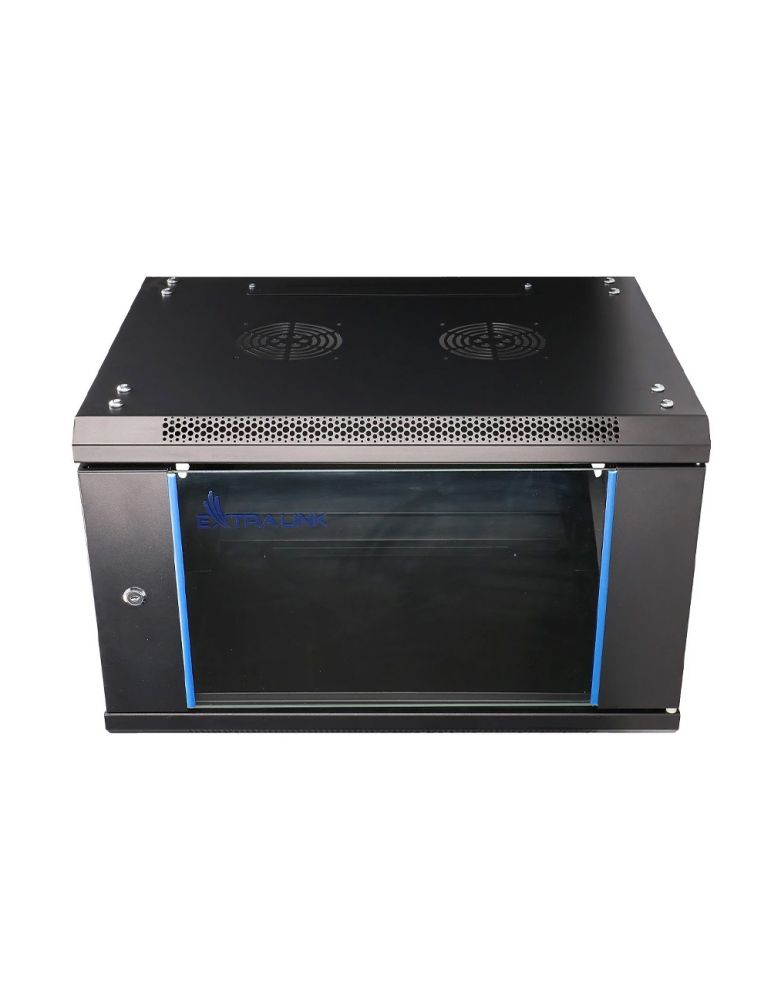 Extralink 6u 600x600 wall-mounted rackmount cabinet black ex.7232