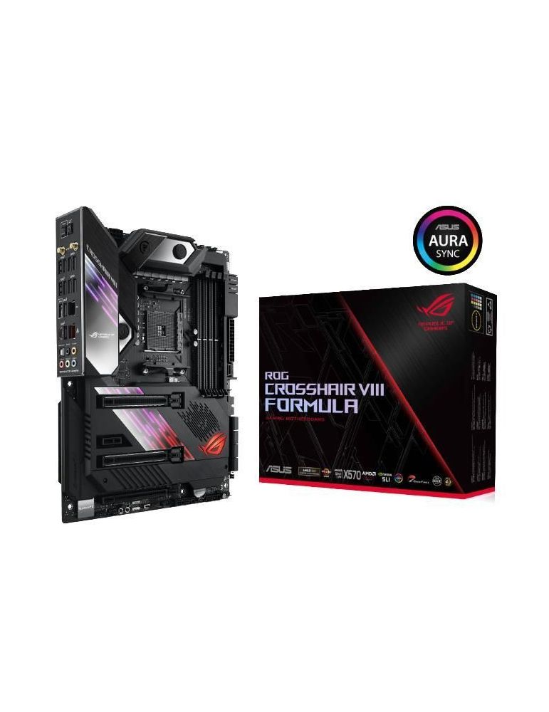 Placa de baza asus rog crosshair viii form skt am4 atx amd x570 4 x ddr4 max. 128 gb 8 x sata 2 x m.2 7.1 rog crosshair viii for